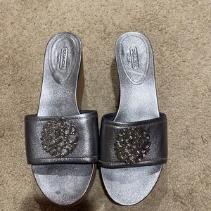 Coach platforms sandals